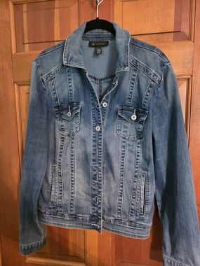 INC International Concepts Light Blue Denim Jacket with Button Pockets